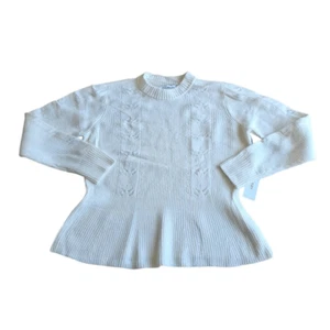Suéter Jersey Liz Claiborne Mujer Talla L Punto Crema - Imagen 1 de 7
