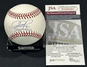 Adam Jones Signed Baseball Stay Hungry Autographed Auto Orioles JSA Witness COA - Picture 1 of 2