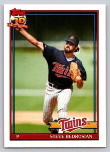 1991  Topps Traded #6T Steve Bedrosian Minnesota Twins