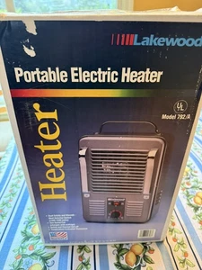 Vintage Lakewood Utility Portable Electric Heater 792A 1300-1500W-Barely Used. - Picture 1 of 6