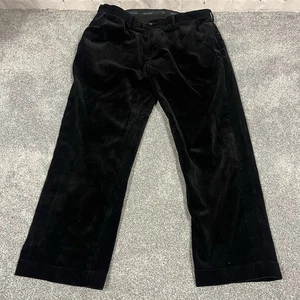 Vintage Polo Ralph Lauren Ethan Cordhose Herren 34x28 schwarz Chino Plissee - Bild 1 von 11