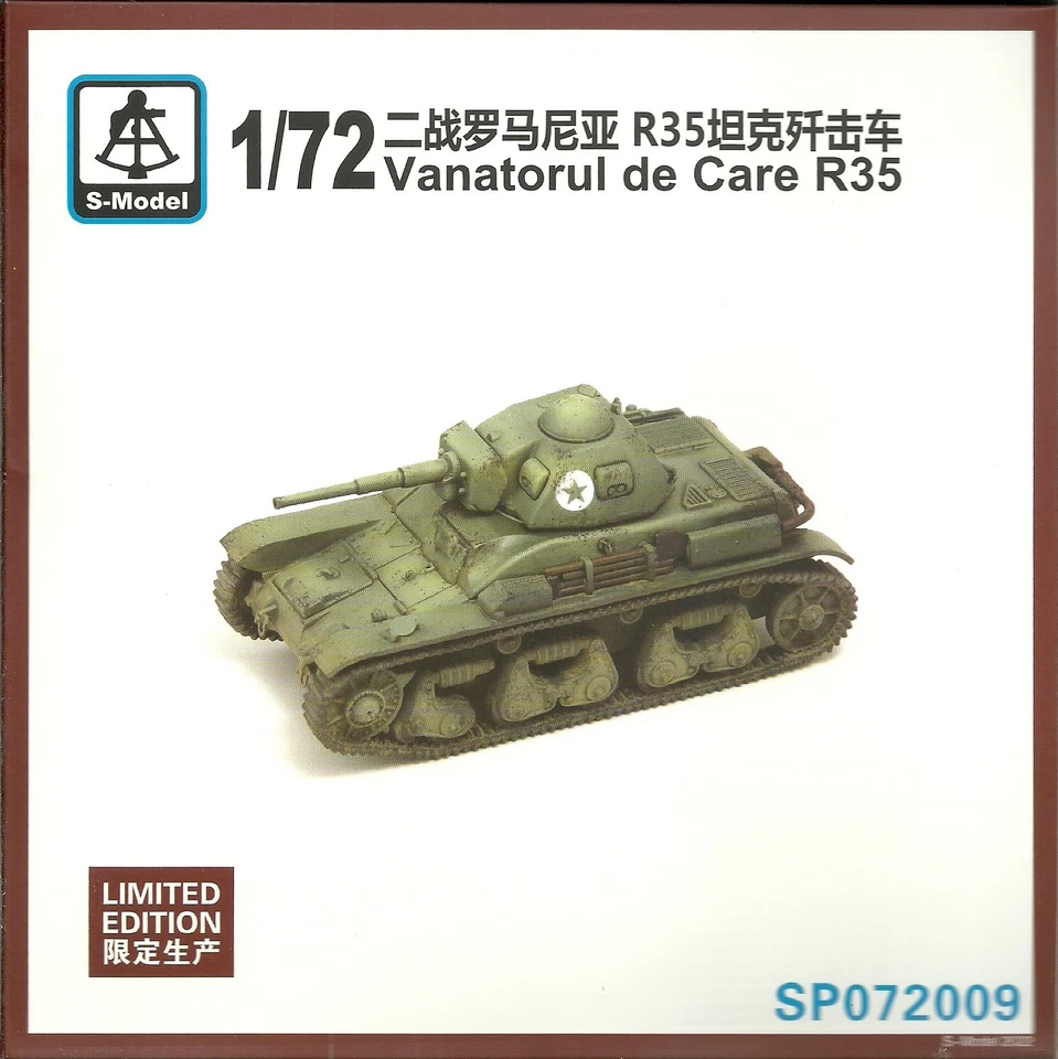 S-Model 1/72 Vânătorul De Cura R35 Rumeno Carro Armato Distruttore - Immagine 1 di 1