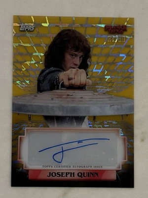 2025 Topps Stranger Things High Tek JOSEPH QUINN Auto #A-JQ Gold #’d /50 - Image 1 of 2