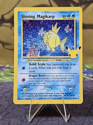 Shining Magikarp 66/64 Celebrations: Classic Collection Holo Pokemon NM - Image 1 of 3
