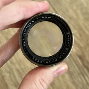 Zeiss Opton Sonnar T 5cm 50mm f/1.5 Contax Rangefinder Lens Near Mint - Picture 1 of 8
