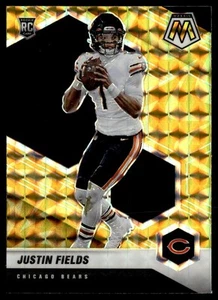 2021 Panini Mosaic Yellow Reactive Rookie Justin Fields #304 - Picture 1 of 2