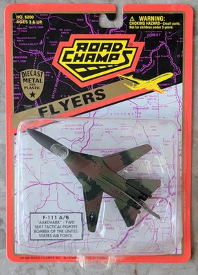 New 1996 Road Champs Flyers F-111 A/B Aardvark US Air Force Fighter Bomber NIP - Image 1 of 4