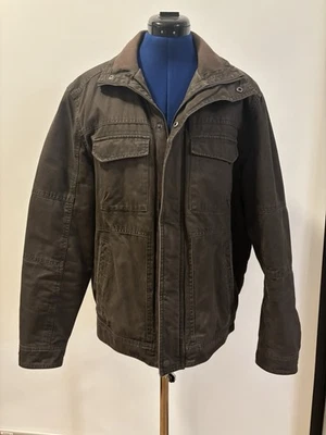 Herren  Übergangsjacke aus Baumwolle, Größe L, von Canda, Olive-Braun - Bild 1 von 4