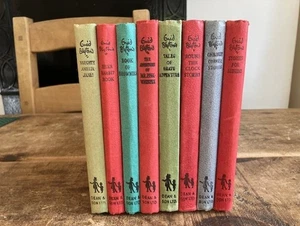 Enid Blyton x 8 inc BRER RABBIT, AMELIA JANE, MR PINK WHISTLE Vintage Dean & Son - Picture 1 of 2