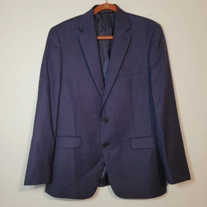 Lauren Ralph Lauren blue 100% wool single breasted two button blazer, men's 40R - Picture 1 of 10