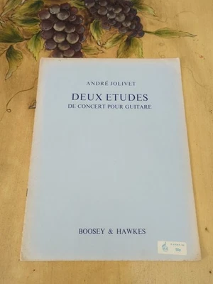 Andre Jolivet 2 Этюды Концерта Для Классической Гитары Редкие Нотные Музыки - Изображение 1 из 3