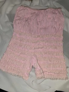Partners Please Malco Modes Size Xl Square Dance Bloomers Ruffles Pink Vintage - Picture 1 of 5