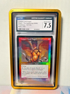 **MTG  Copper-Leaf Angel Prophecy Magic the Gathering **FOIL CGC 7.5 NM+** - Image 1 of 2