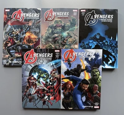 Avengers by Jonathan Hickman Colección Completa Vol 1 2 3 4 5 TPB Set Lote NUEVO Foto 1 de 4