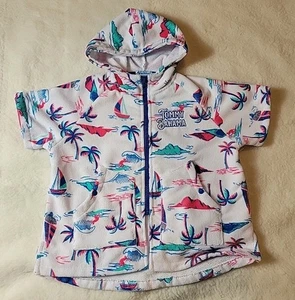 Tommy Bahama Cover Up Size S/M 3-6 Beach Swim Hooded Hawaiian Tropical - Picture 1 of 8