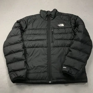 North Face Jacket Mens Medium Black Puffer Aconcagua 2 Down Full Zip Outdoor - Picture 1 of 11