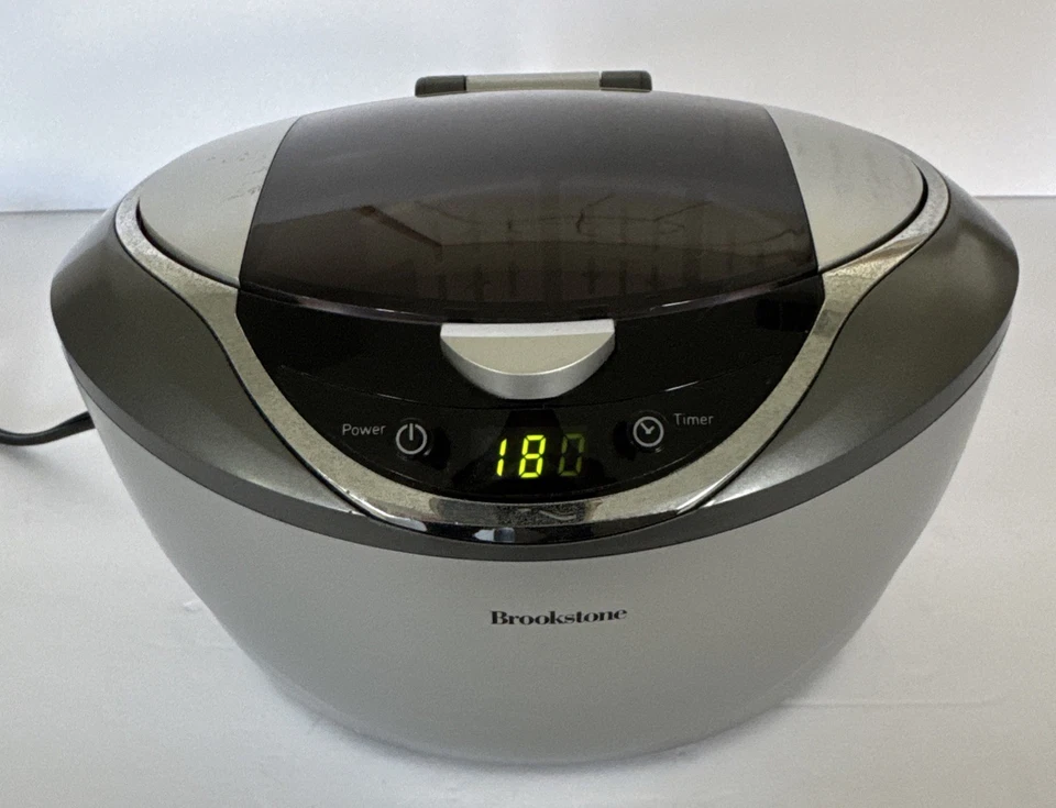 Jewelry Cleaner Brookstone Ultrasonic Model CD-2840 Tested And Works - Image 1 of 4