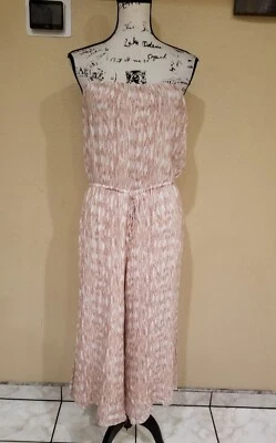 Blue Life  Strapless Rayon Romper Jumpsuit Size L - Image 1 of 4