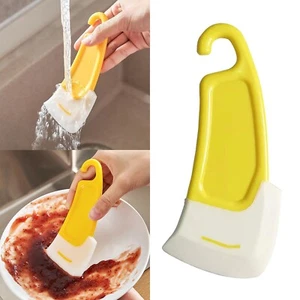 Silicone Non Stick Pan Scraper Bowl Cleaner Pot Cleaning Tool Cleaning Spatula - Picture 1 of 11