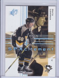 Mario Lemieux 2002 SPx Hockey Card 97 Grade MT