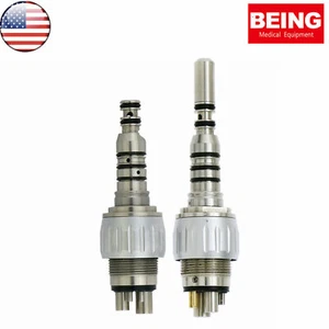 US BEING Dental LED 4/6 Agujeros MULTIflex Acoplador para Kavo Alta Velocidad Pieza de Mano - Imagen 1 de 34