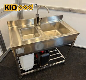 Portable SINK Instant HOT WATER double kitchen Catering UNIT - Picture 1 of 12