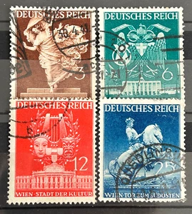 1941 German set of 4 stamps Mi:DR768-771 Vienna Spring Fair used /4272 - Picture 1 of 1