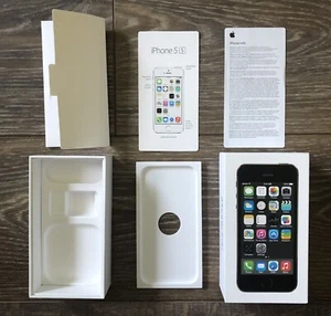 Apple iPhone 5S Space Gray 16 gb Empty BOX ONLY With Inserts Apple - Photo 1 sur 4