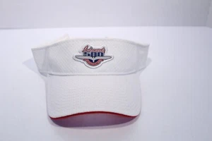 Indy Indianapolis 500 Strapback Sun Visor 2009 Centennial Era White - Imagen 1 de 12