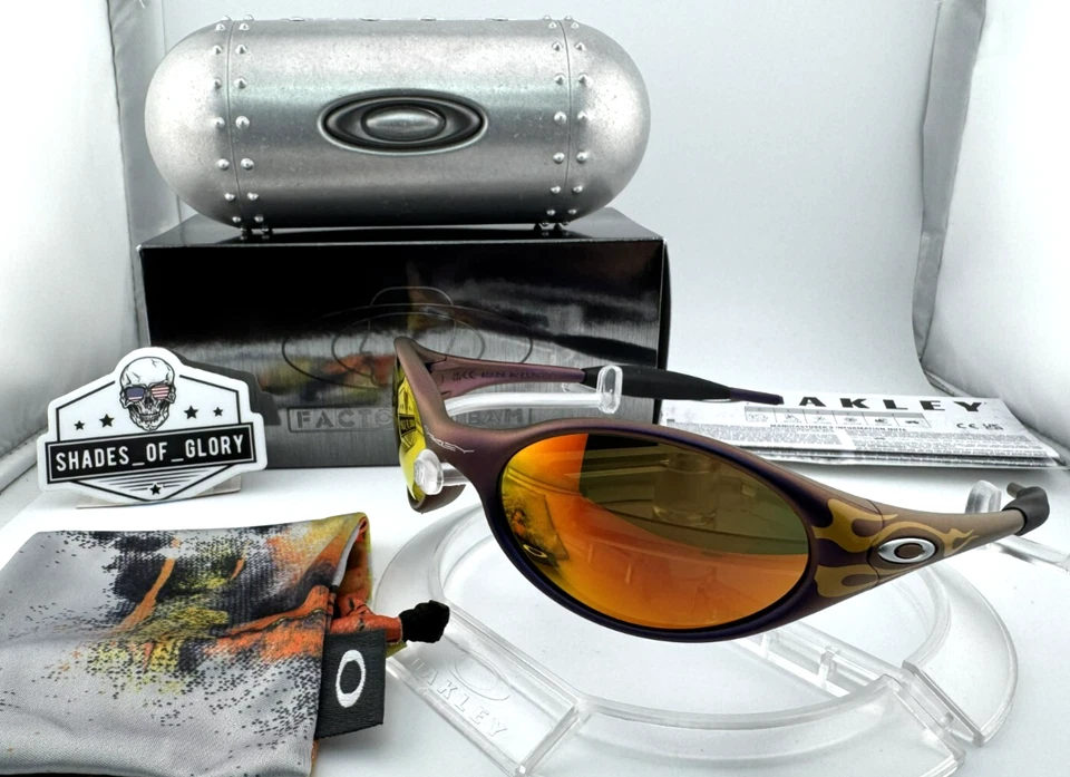 OAKLEY BRAIN DEAD EYE JACKET MOONSCAPE BRAIN DEAD FLAMES PRIZM RUBY