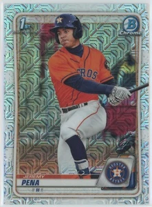 JEREMY PENA 2020 Bowman Chrome Prospects 1st Bowman Mega Box Refractor BCP-61 - Picture 1 of 2