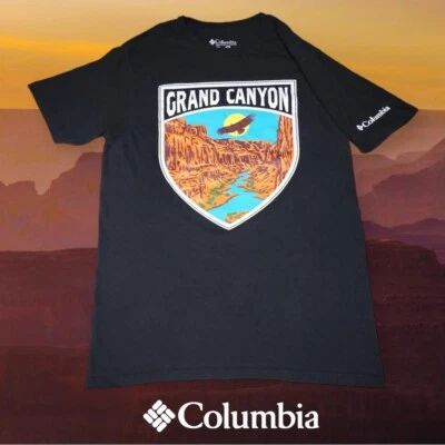 Camiseta Columbia Unisex Parque Nacional del Gran Cañón Manga Corta Negra S Foto 1 de 4