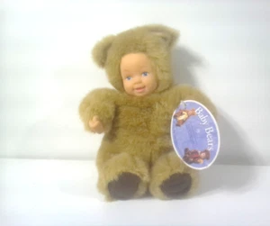 Anne Geddes Baby Bären # 525911 Plüschtier Stofftier Bohne gefüllt beige 9 Zoll mit Etikett - Bild 1 von 7