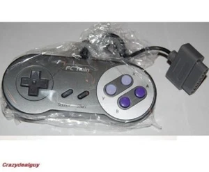 Controlador de color negro para sistema de consola de videojuegos FC Twin NES, SNES - Imagen 1 de 1