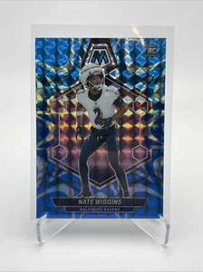2024 Panini Mosaic - #330 Nate Wiggins (RC) Blue Reactive Baltimore Ravens - Picture 1 of 2