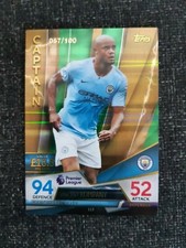 MATCH ATTAX ULTIMATE 2018/19 VINCENT KOMPANY CAPTAIN GREEN PARALLEL 057/100 MINT