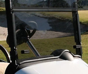 E-Z-GO RXV Tinted Fold Down Golf Cart Windshield |Rubber Trim|Made in USA - Picture 1 of 1