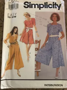 Simplicity Sewing Pattern 7317 Size 6-14 Coulotte Dresss in 2 Lengths Uncut - Picture 1 of 2