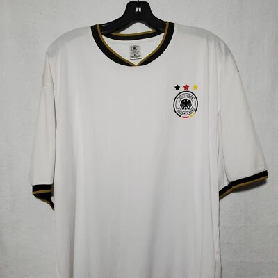 Deutscher Fussball Bund Shirt Mens XL Short Sleeve Soccer Jersey White  - Image 1 of 4