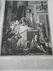 Gravure 1864 - La Belle au Bois dormand d'après Chazal - Picture 1 of 1