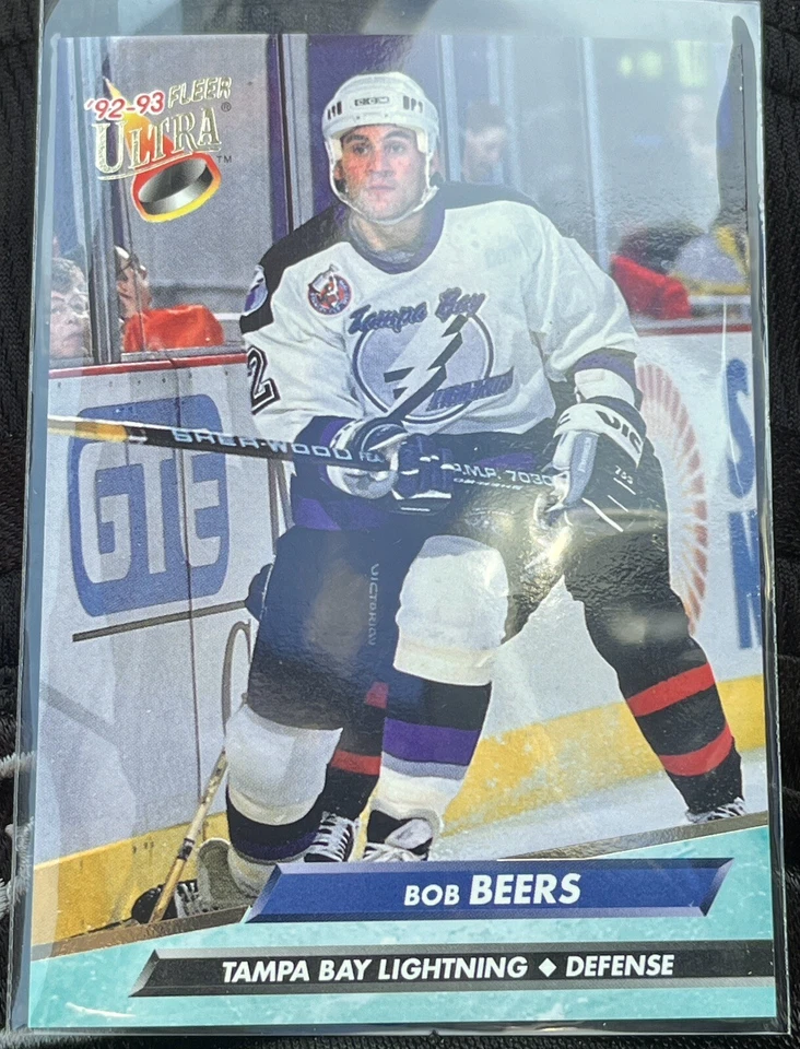 1992-93 Fleer Ultra Hockey Card #407 Bob Beers Tampa Bay Lightning Defense 🏒 - Image 1 of 2