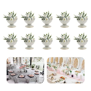 Vase Wedding Flower Vase 10pcs Modern For Party Christmas Table Decor Home Whit - Picture 1 of 24