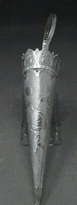 Christbaumschmuck Pappe Dresdner Oblate Tüte Candy Container Silber 1940 - Bild 1 von 3