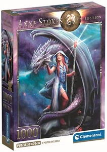 NEW Clementoni Jigsaw Puzzle 1000 Piezas Pieces 39956 Dragon Mage Anne Stokes - Picture 1 of 2