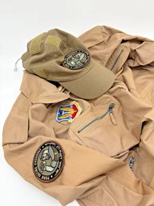 Deutsche Luftwaffe Fluganzug & Mütze - Tactical Tan - Schweinefleisch fressender Kreuzritter Patch - Bild 1 von 5