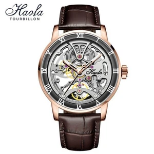 Haofa automatik mechanical vintage uhr herren sapphire skeleton watch men 1933 - Bild 1 von 12