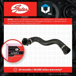 Radiator Hose fits BMW 528 2.0 Lower 11 to 17 N20B20A Manual Transmission Gates - Picture 1 of 2