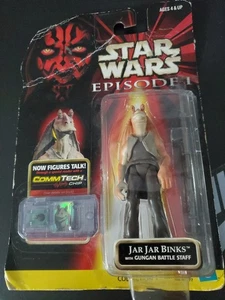 Figura de acción Star Wars Episodio I JAR JAR BINKS 3,75" 1998 Comm Tech Chip NUEVO - Imagen 1 de 2