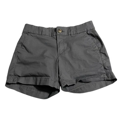 Pantalones Cortos Old Navy Para Mujer Talla 2 Todos los Días Cortos Tiro Medio Elastizados Gris Cremallera Mosca Chino Foto 1 de 4
