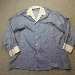 Stefano Ricci Herren Hemd Medium 15,5 gestreift geometrisch Seide Winchester Italien - Bild 1 von 12